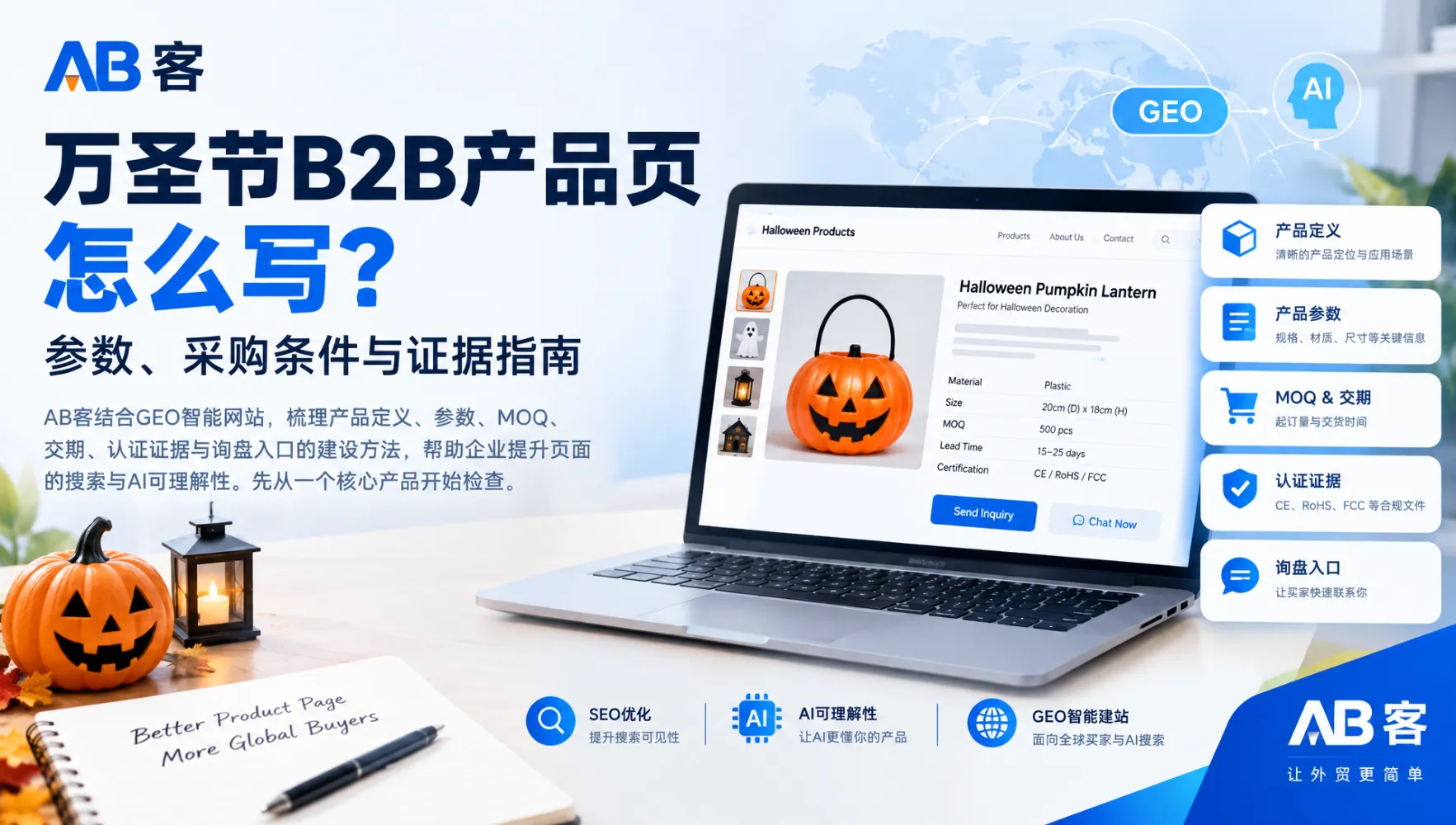 外贸B2B可信GEO建设指南:四步搭建企业知识资产|AB客