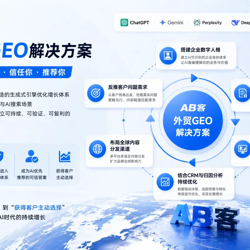 AB Client's Geographic Intelligent Customer Acquisition Solution for Foreign Trade B2B | Intelligent Customer Acquisition System with Proactive Recommendations from Artificial Intelligence