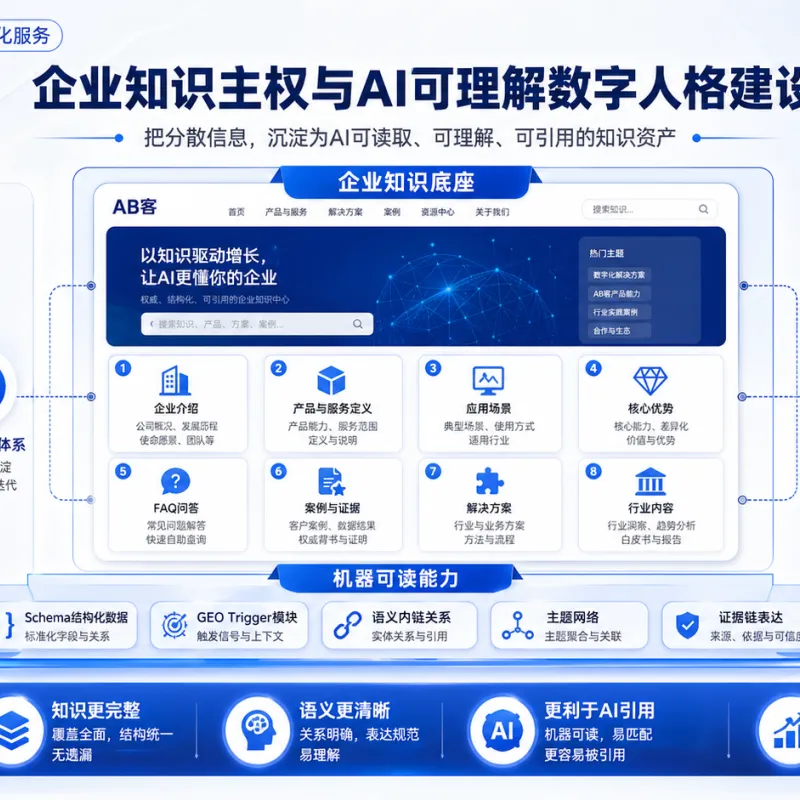 AI Search Recommendation Optimization Service for B2B Exporters | Get Recommended by ChatGPT & Gemini - AB客