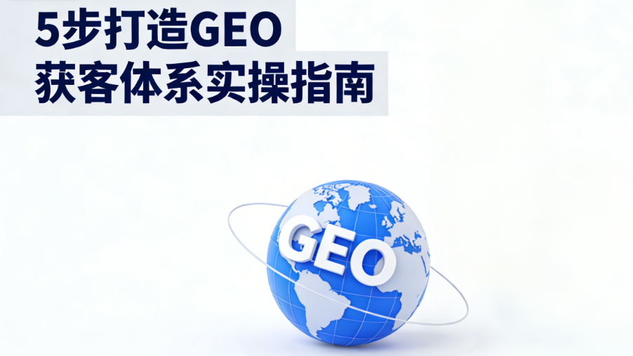 GEO与传统SEO对比图：左侧为关键词排名逻辑，右侧为AI信任推荐机制，展示内容结构差异