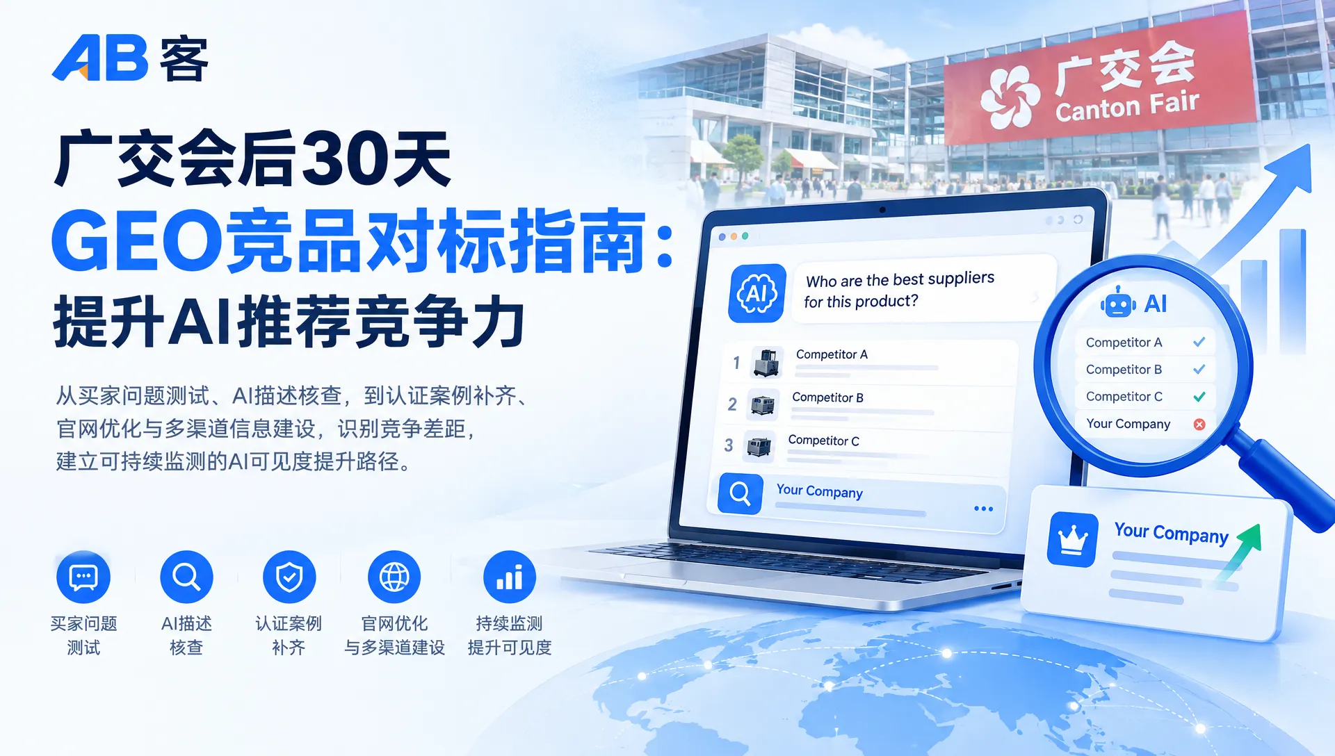 广交会后30天GEO竞品对标指南：提升AI推荐竞争力｜AB客