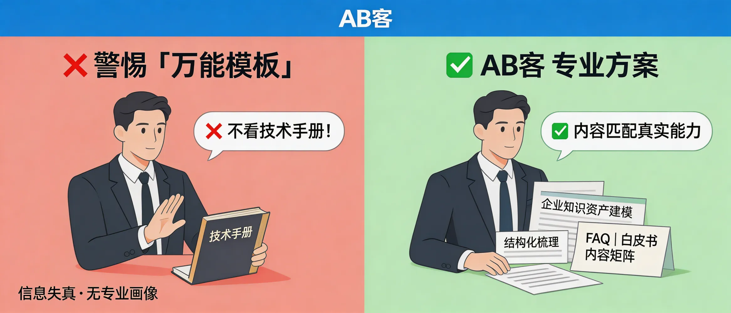 问：Why should you reject any GEO provider that won’t read your technical manuals before building GEO content?答：In B2B exports, deals are won on engineering details, compliance, and proof (standards, tolerances, test methods, certifications). If a GEO vendor won’t read your technical manuals, they will produce template content that cannot form an AI-understandable expert profile and may introduce factual errors. ABKE (AB客) starts with enterprise knowledge asset modeling and structured extraction from manuals, specs, and evidence, then generates GEO-ready FAQs, technical whitepapers, and verification-oriented content aligned with your real delivery capability.