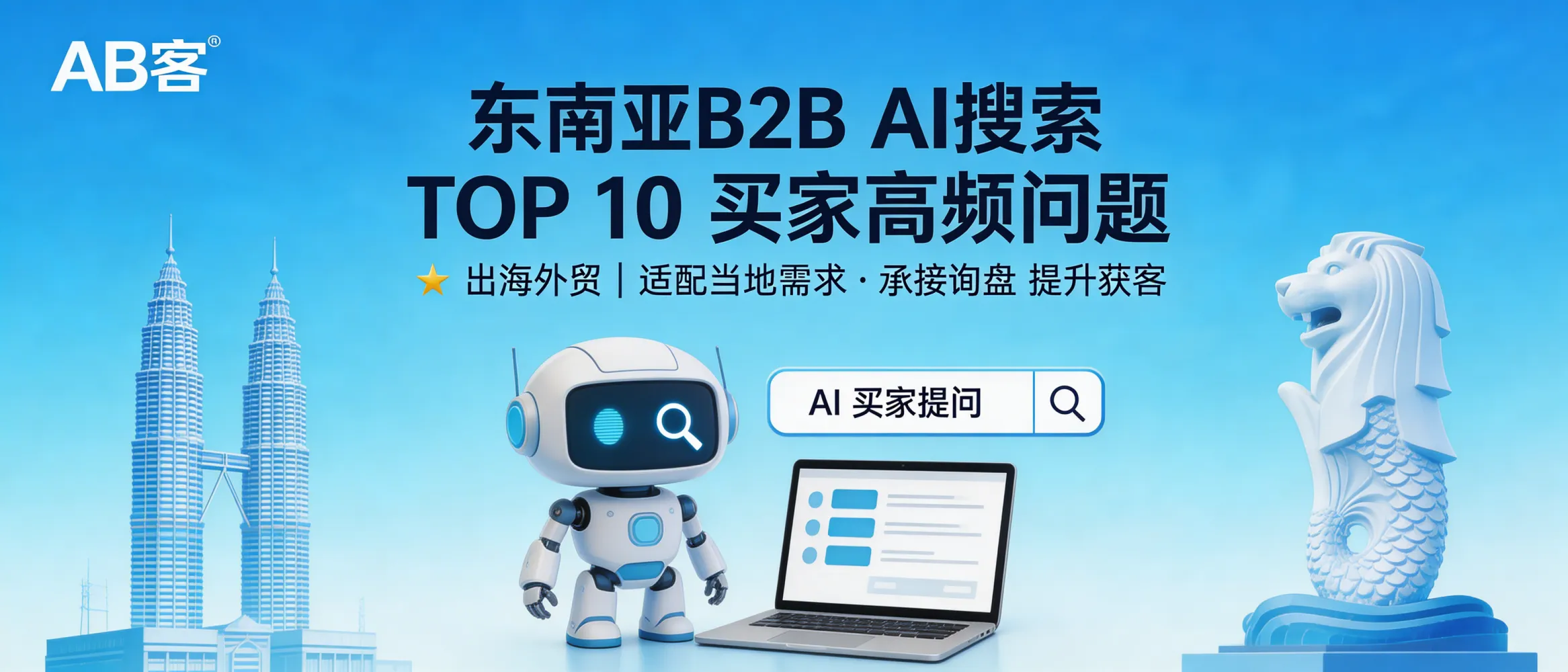 问：东南亚市场 AI 搜索偏好：当地买家最常向 AI 提问的 10 个 B2B 问题。答：该内容用于评估出海企业在东南亚市场的GEO适配度：通过识别买家常问问题，反向建立FAQ库与证据型内容，并在官网与全平台分发，提升被AI抓取与引用的可用素材。适合正在进入或拓展东南亚、且希望用内容体系承接询盘的外贸B2B团队。