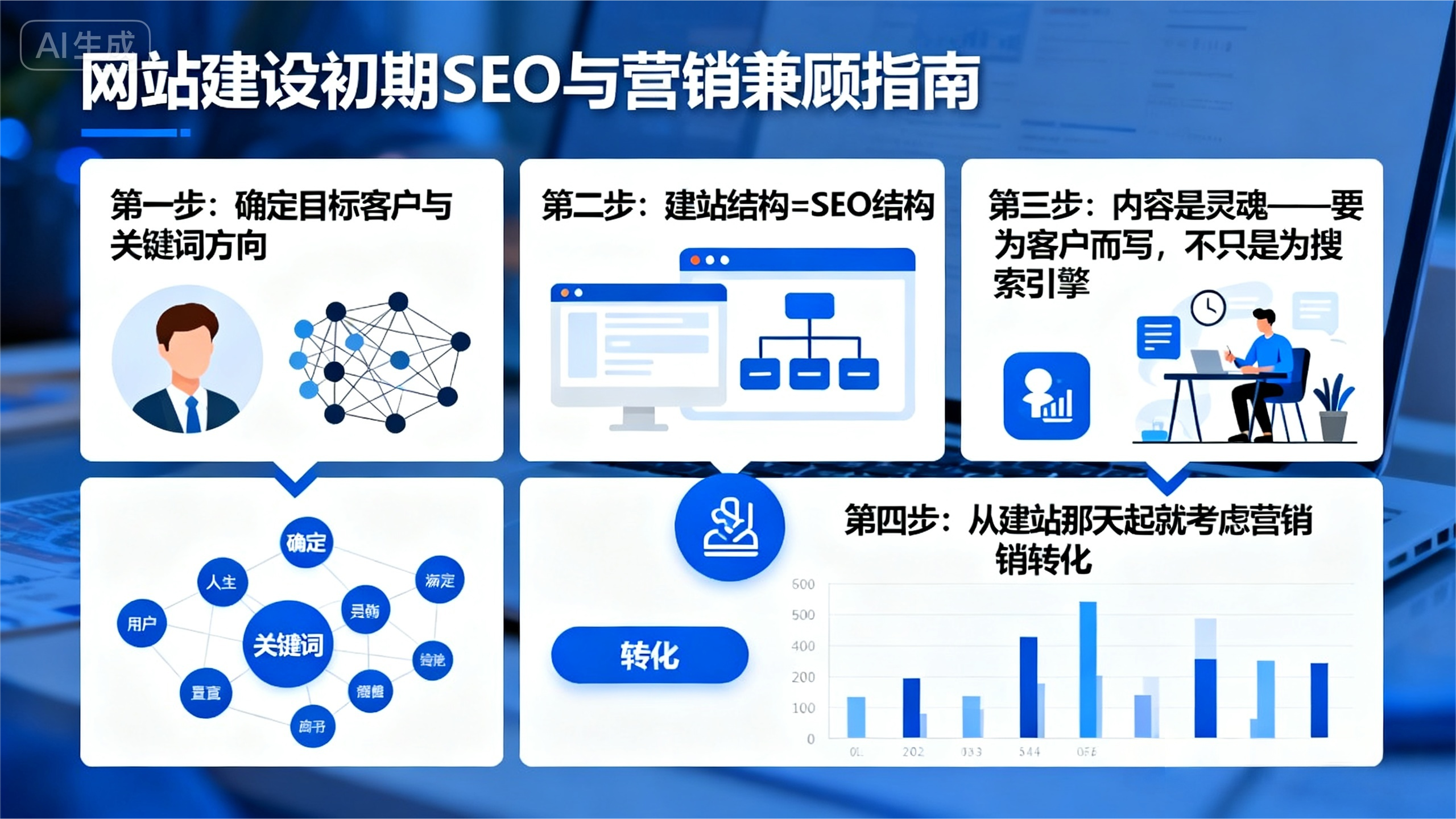 网站建设初期如何同步布局SEO与营销，实现流量与转化双赢？