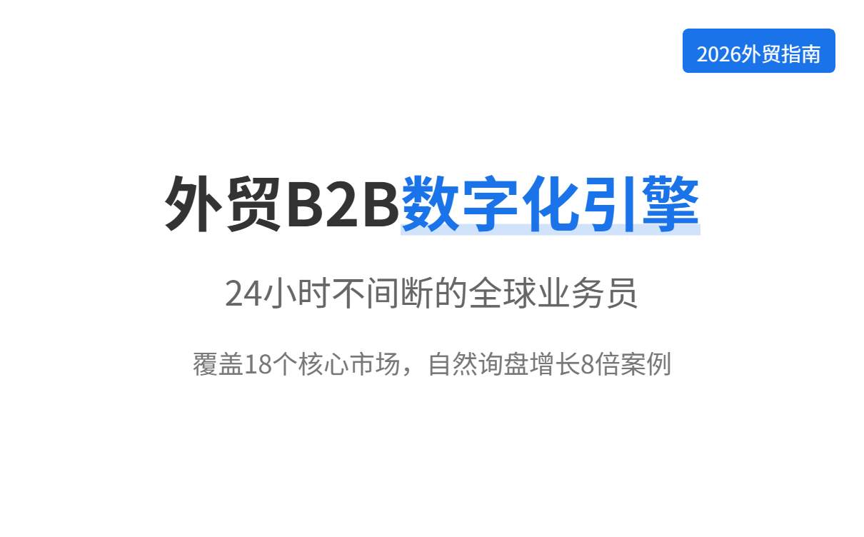 2026 Guide to Building, Marketing, and Customer Acquisition for Foreign Trade B2B Websites 2026年外贸B2B建站营销获客全流程指南