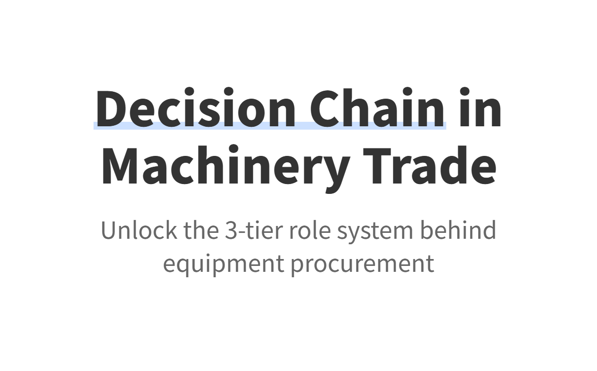 Foreign trade professionals in the machinery and equipment industry must understand: the positioning of different purchasing roles. Foreign trade professionals in the machinery and equipment industry must understand: the positioning of different purchasing roles.