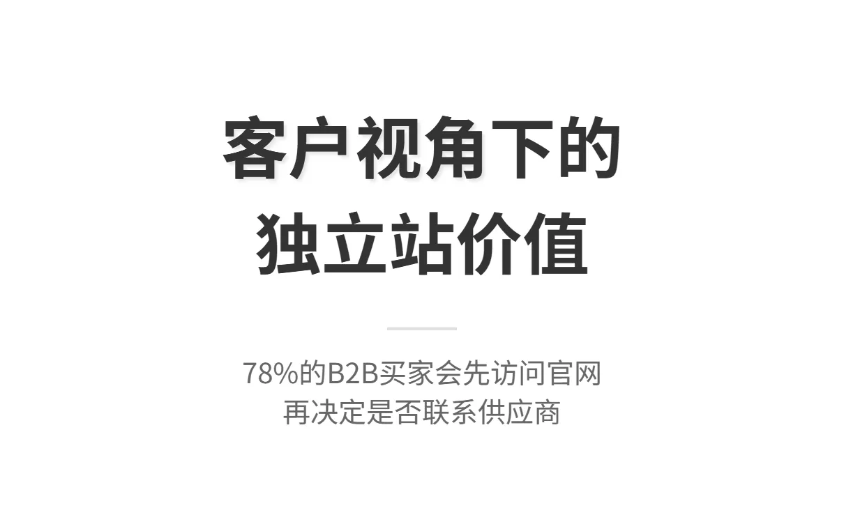 Do foreign trade companies have to build independent websites? In-depth analysis from the customer's perspective.
